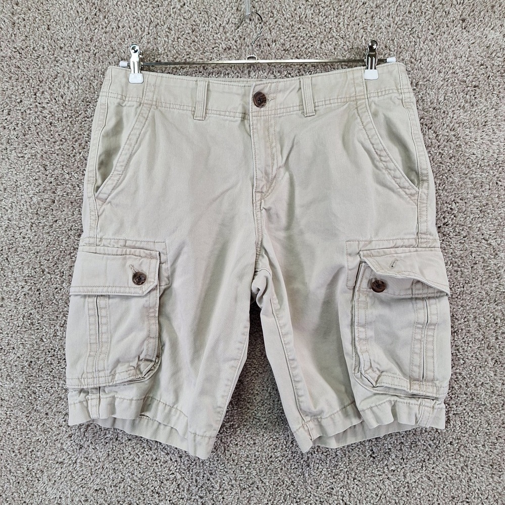 Urban Pipeline Cargo Shorts Mens 33 (Fits W35) Tan Hits at Knee Utility Outdoor